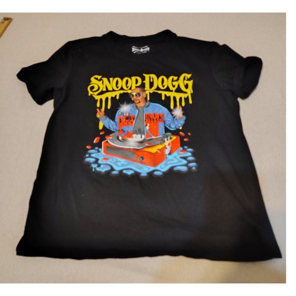 Dogs Supply by Snoop Dogg Other - Dogs Supply by Snoop Dogg Kids Black Graphic T Shirt‎ Size 18 DJ Turntable 15